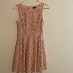 Pink lace dress